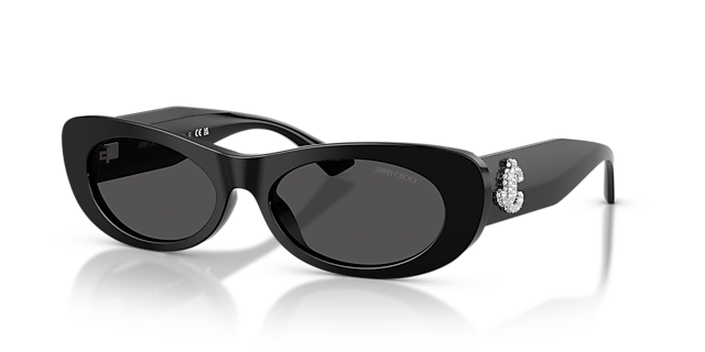 JC5038BU Schwarz AcetatSunglass Frames von B24, Dreiviertelansicht