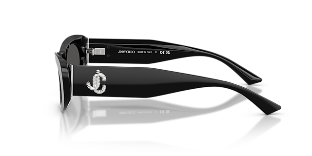 JC5038BU Schwarz AcetatSunglass Frames von B24, Seitenansicht