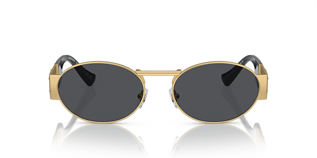 VE2264 Matt Gold MetallSunglass Frames von B24, Vorderansicht