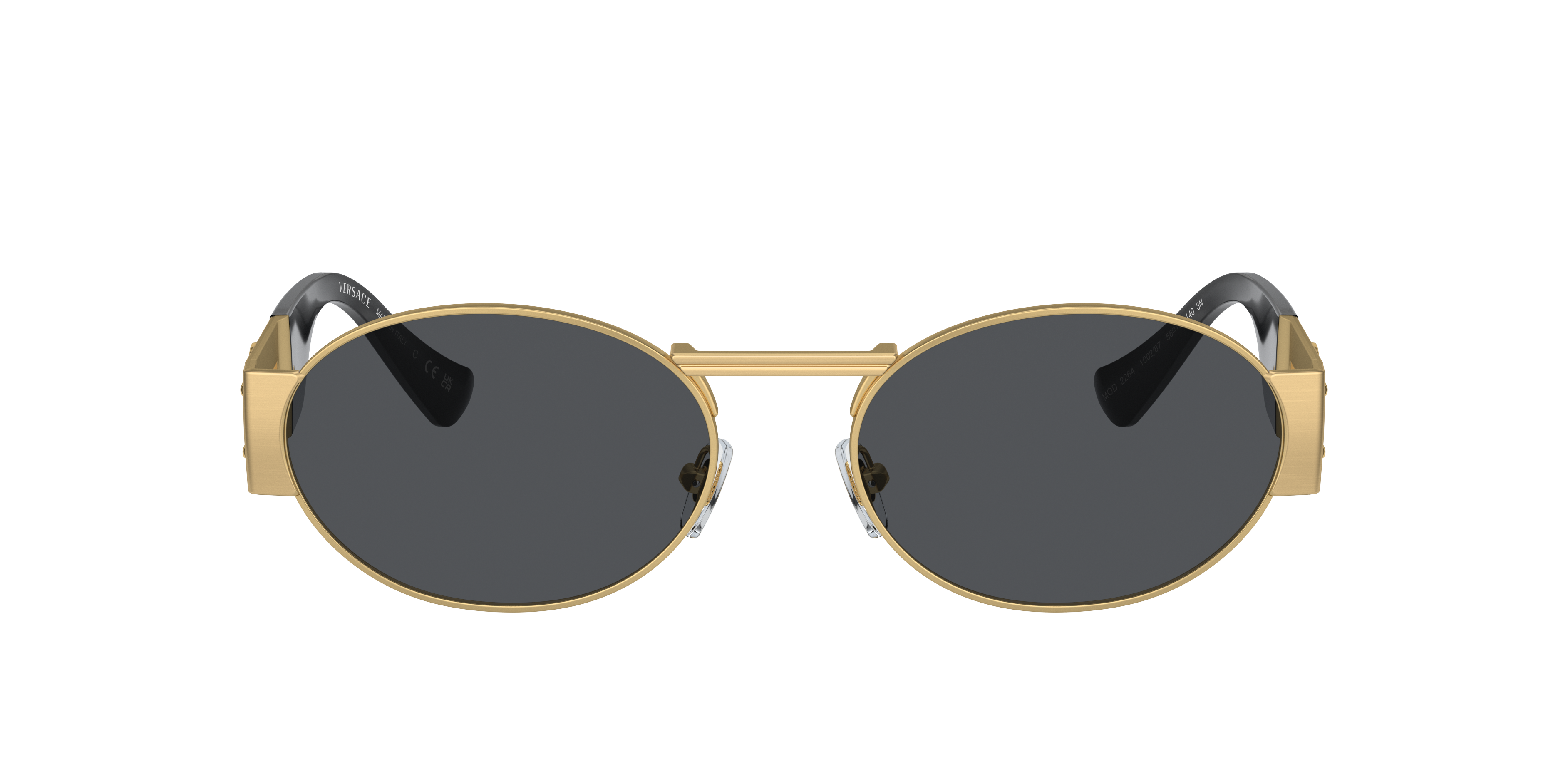 VE2264 Matt Gold MetallSunglass Frames von B24, mit getönten Gläsern