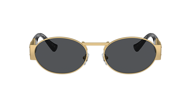VE2264 Matt Gold MetallSunglass Frames von B24, mit getönten Gläsern