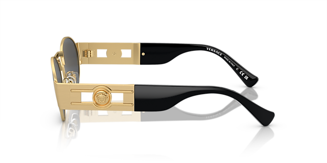 VE2264 Matt Gold MetallSunglass Frames von B24, Seitenansicht