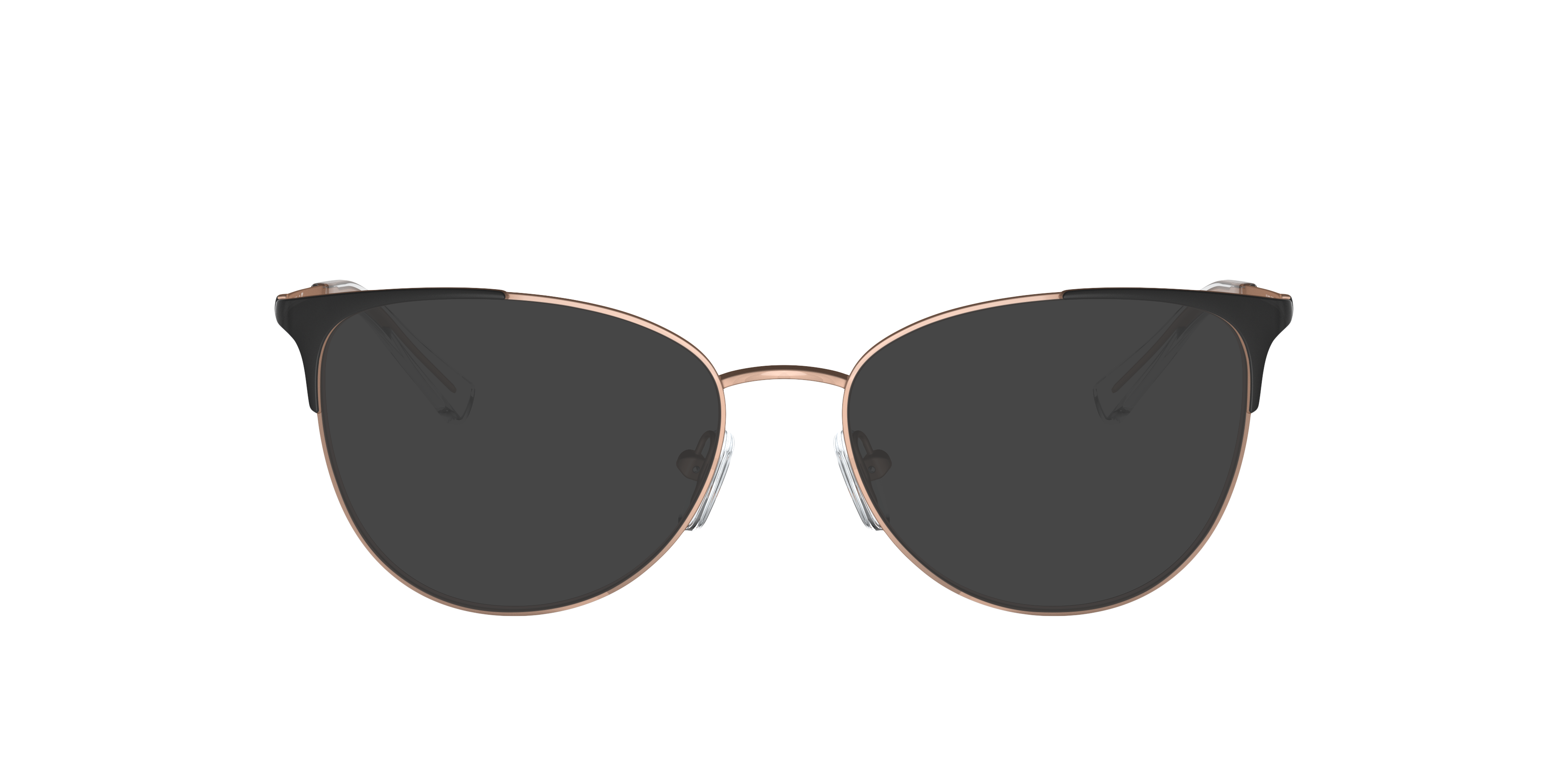AX1034 Matte Rose Gold And Black MetaalEyeglass Frames van B24, met getinte lenzen