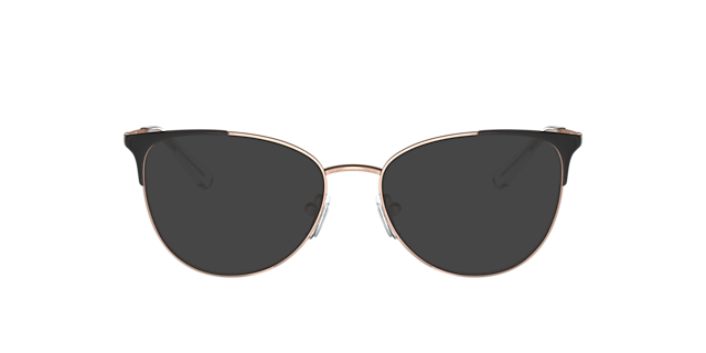 AX1034 Matte Rose Gold And Black MetaalEyeglass Frames van B24, met getinte lenzen