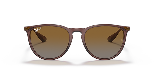 RB4171 Transparant donkerbruin KunststofSunglass Frames van B24, Vooraanzicht