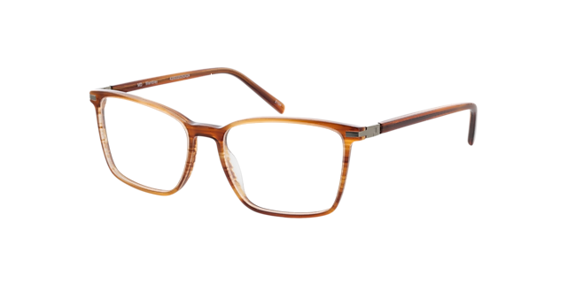 Wembley Honing hoorn  &  matzilver AcetaatEyeglass Frames van B24, Hoekweergave