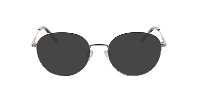 Julia Silber satiniert MetallEyeglass Frames von B24, mit getönten Gläsern