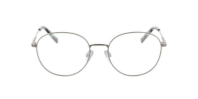 Julia Silber satiniert MetallEyeglass Frames von B24, Vorderansicht