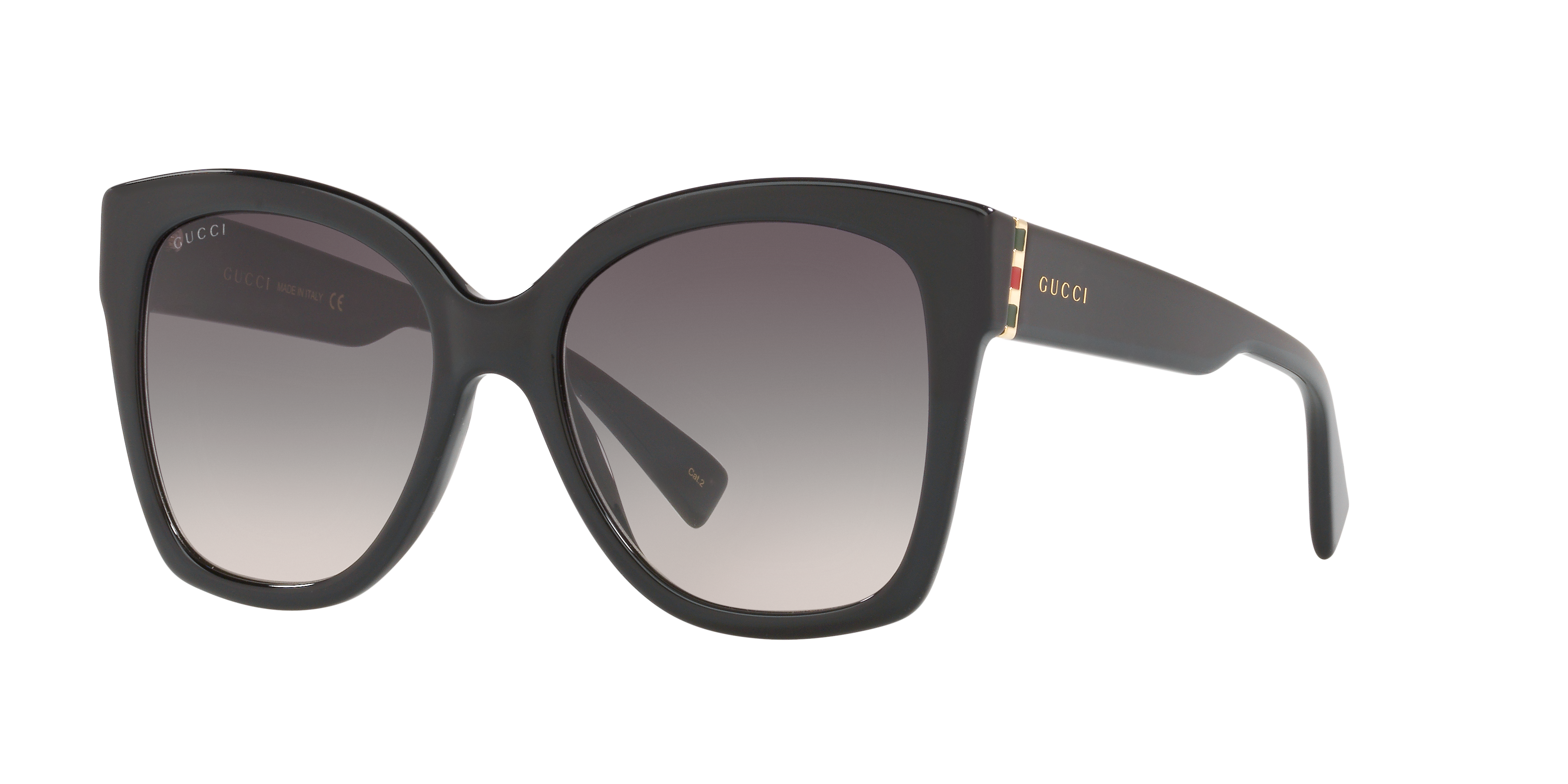 GG0459S Glänzendes Schwarz AcetatSunglass Frames von B24, Dreiviertelansicht