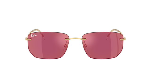 RB3768 Arista goud MetaalSunglass Frames van B24, met getinte lenzen