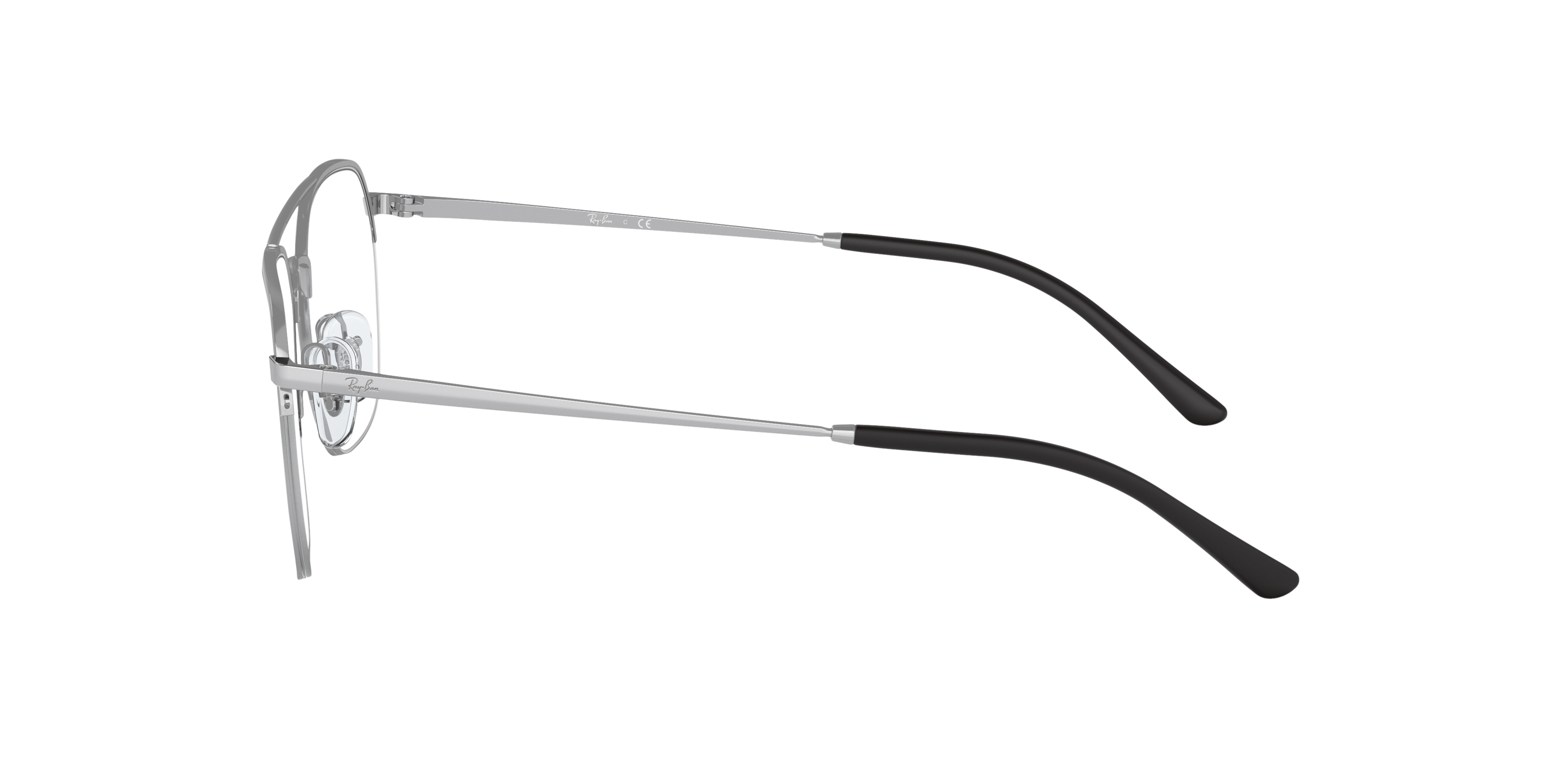 RB6444 Silber MetallEyeglass Frames von B24, Seitenansicht