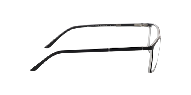 Foxhill Tweelagig zwart & kristal KunststofEyeglass Frames van B24, Zijaanzicht