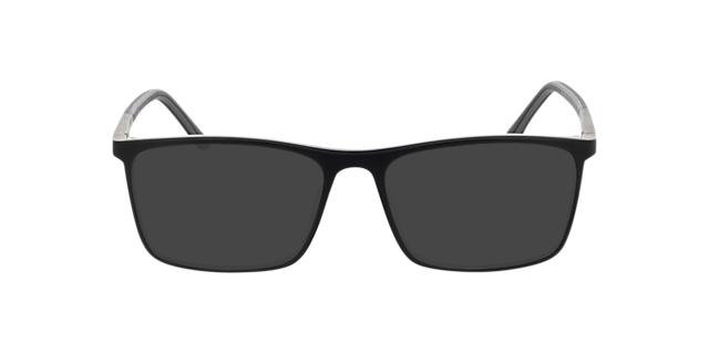 Foxhill Tweelagig zwart & kristal KunststofEyeglass Frames van B24, met getinte lenzen