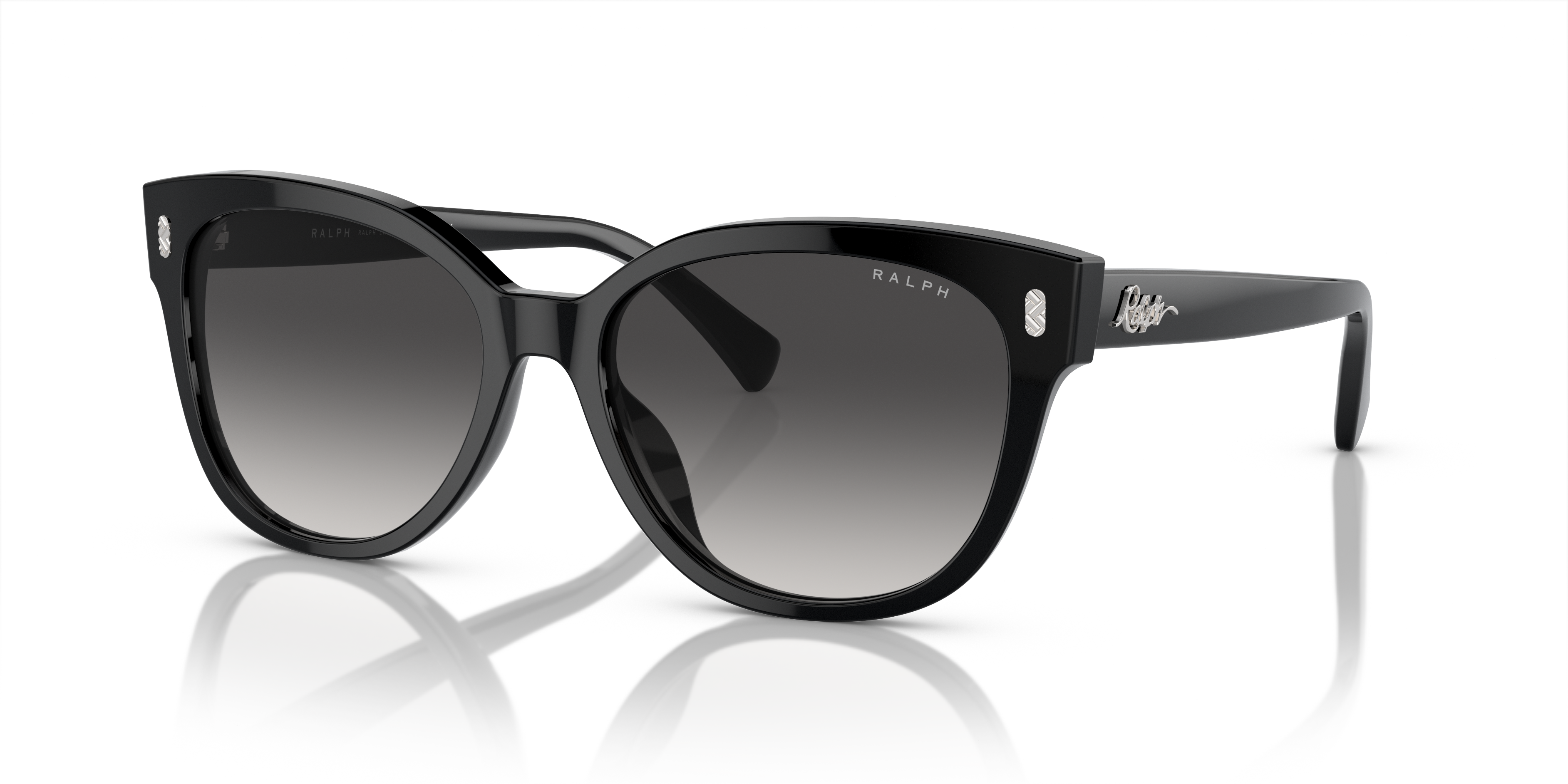 RA5305U Glanzend zwart AcetaatSunglass Frames van B24, Hoekweergave