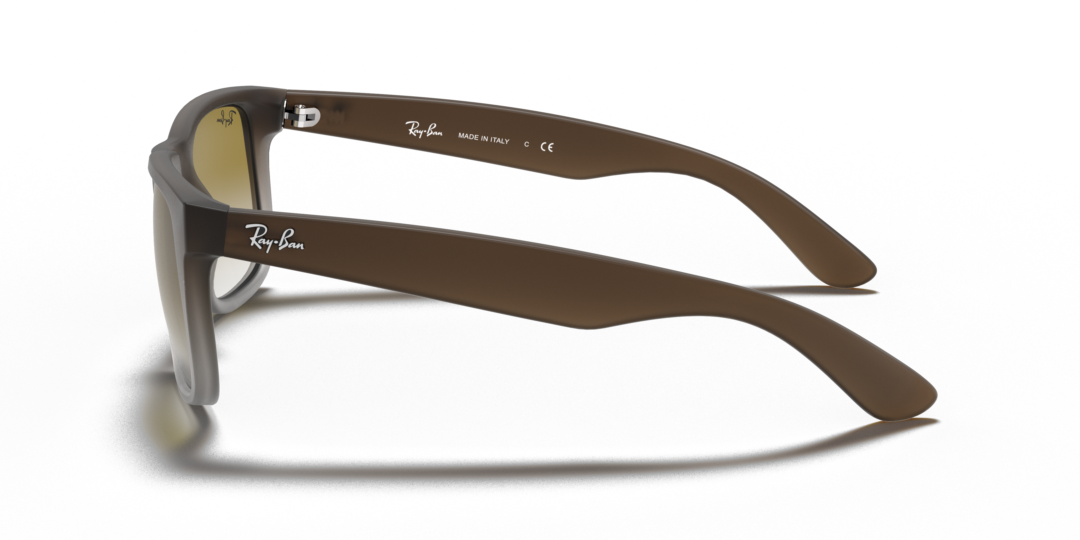 RB4165 Bruin KunststofSunglass Frames van B24, Zijaanzicht