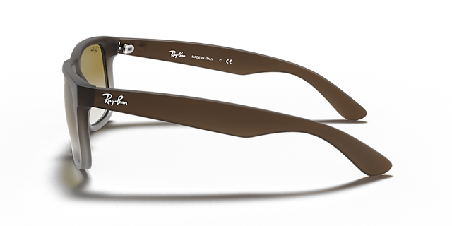 RB4165 Bruin KunststofSunglass Frames van B24, Zijaanzicht