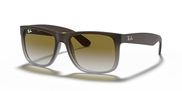 RB4165 Bruin KunststofSunglass Frames van B24, Hoekweergave