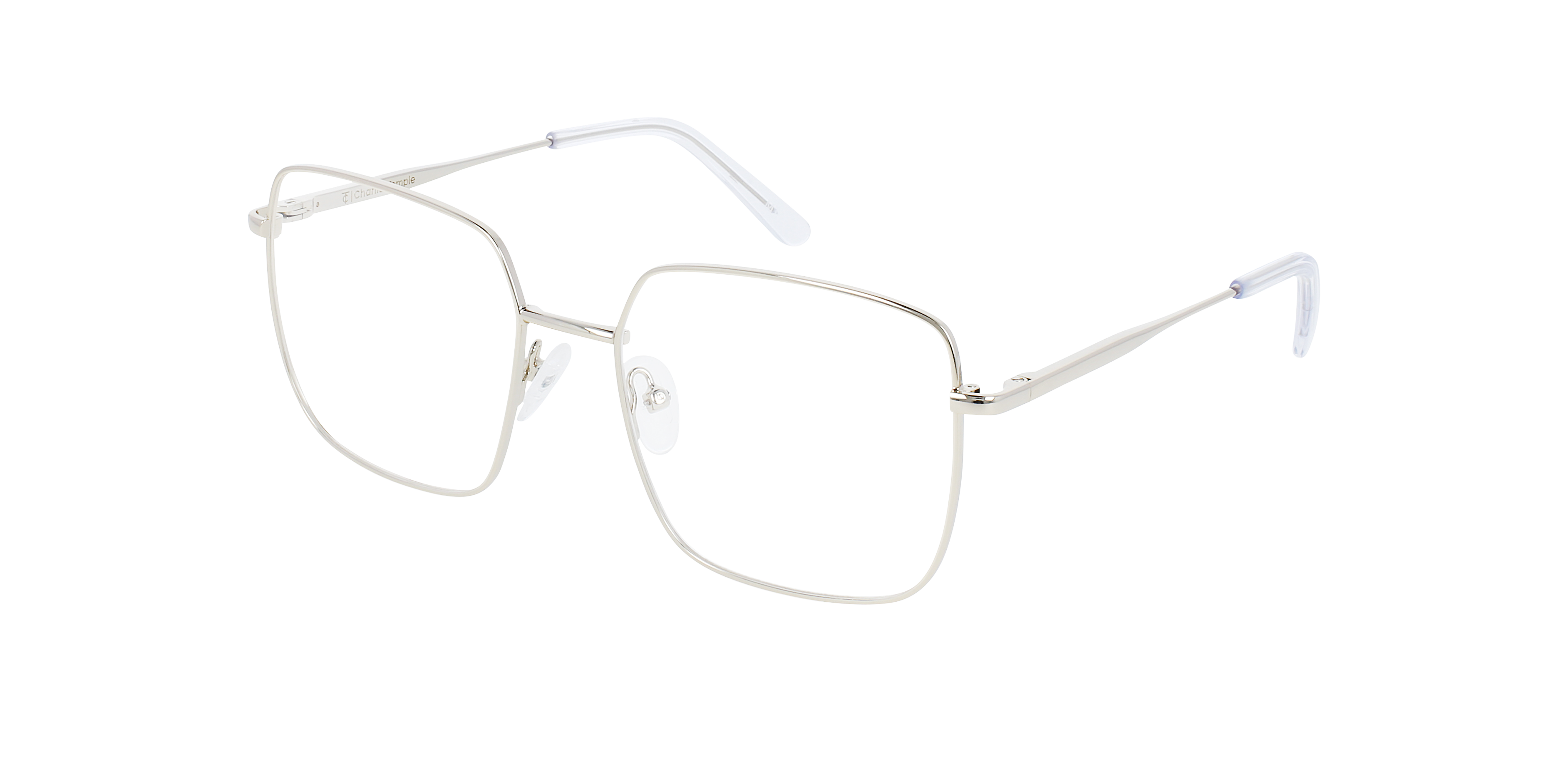 Naomi Light Gold Metal MetallEyeglass Frames von B24, Dreiviertelansicht