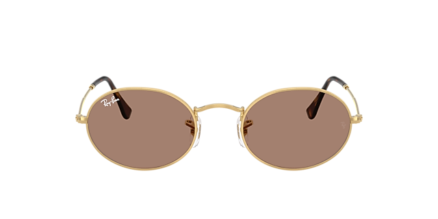 Oval Metal Summer Capsule Arista goud MetaalSunglass Frames van B24, met getinte lenzen