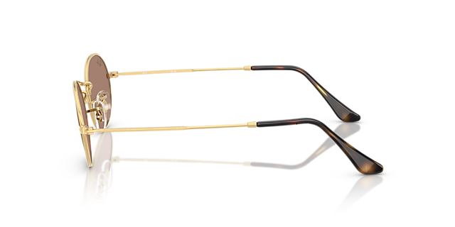 Oval Metal Summer Capsule Arista goud MetaalSunglass Frames van B24, Zijaanzicht