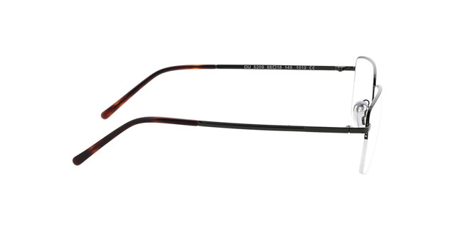 Dawson Donkergroen  &  Havana MetaalEyeglass Frames van B24, Zijaanzicht