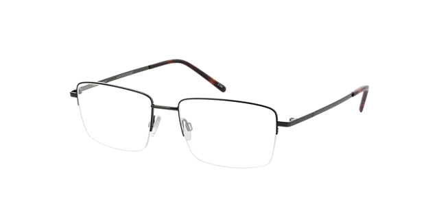 Dawson Donkergroen  &  Havana MetaalEyeglass Frames van B24, Hoekweergave