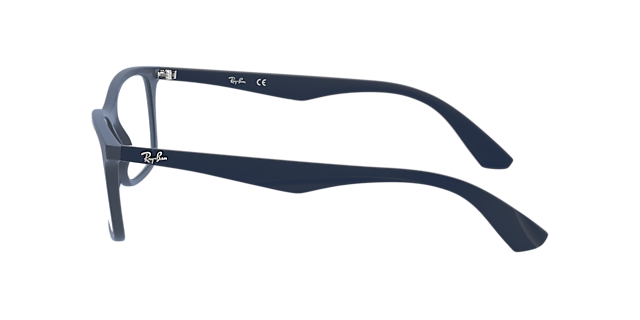 RB7047 Blau transparent KunststoffEyeglass Frames von B24, Seitenansicht