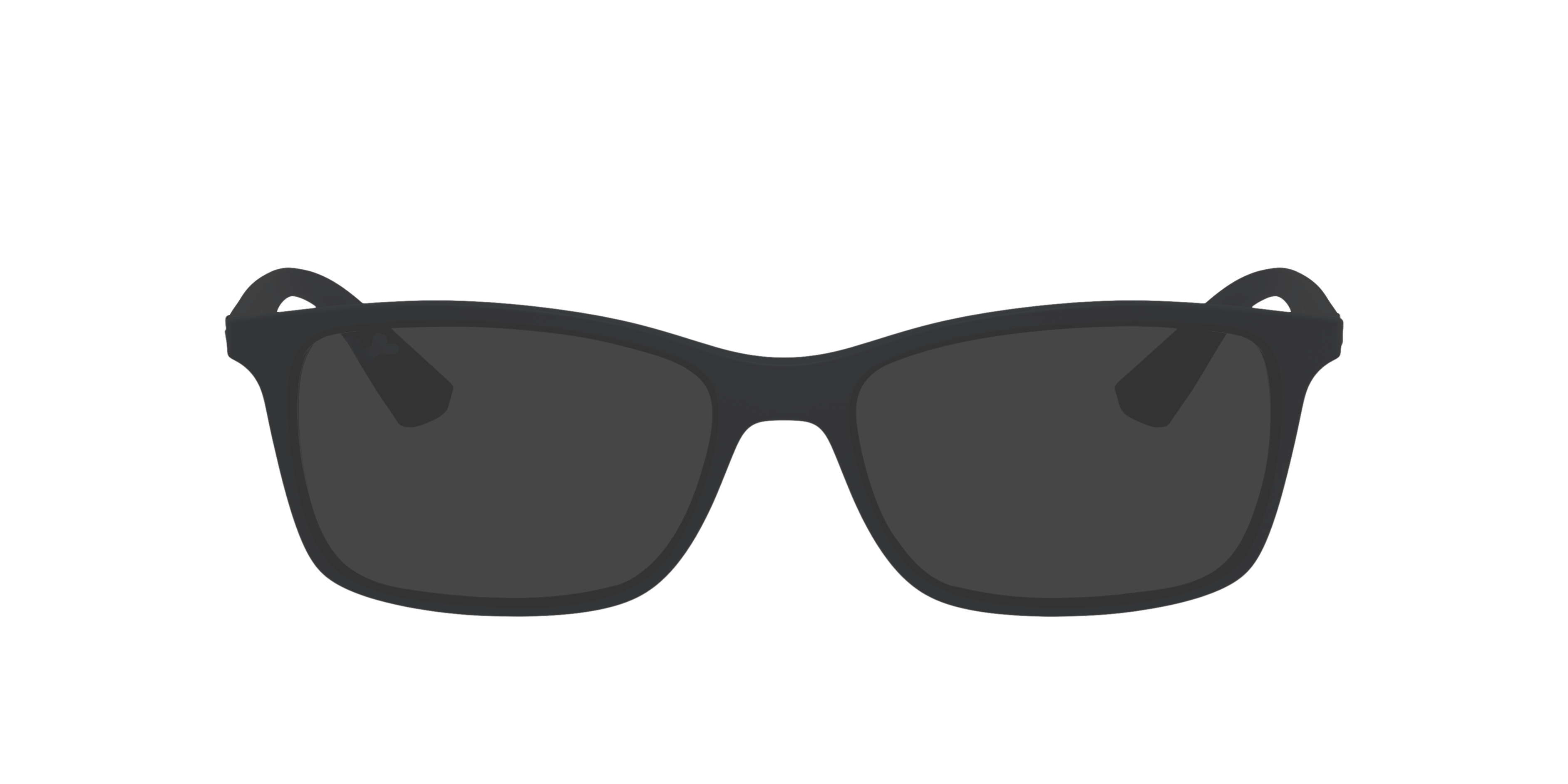 RB7047 Transparant blauw KunststofEyeglass Frames van B24, met getinte lenzen