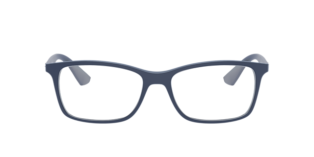 RB7047 Blau transparent KunststoffEyeglass Frames von B24, Vorderansicht