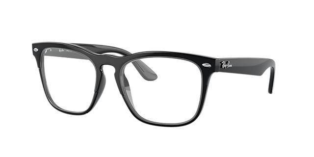RB4487V Schwarz KunststoffEyeglass Frames von B24, Dreiviertelansicht