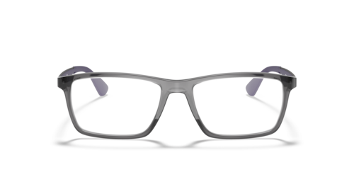 Ray-Ban - RB7056, Grau transparent/Black/Transparent Grey, Größe: Large