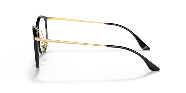RB7140 Schwarz KunststoffEyeglass Frames von B24, Seitenansicht