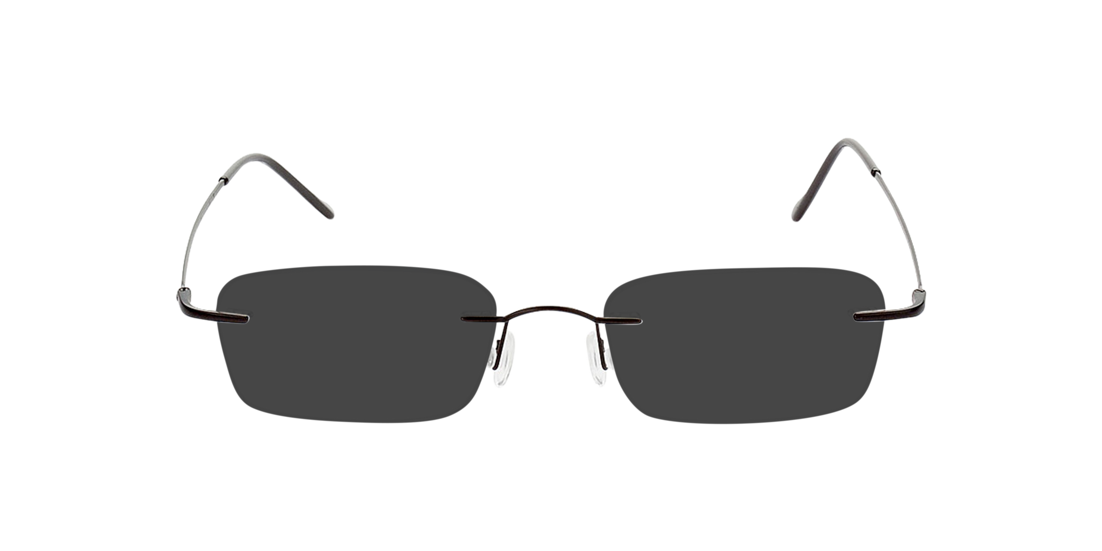 Bendigo Zwart MetaalEyeglass Frames van B24, met getinte lenzen