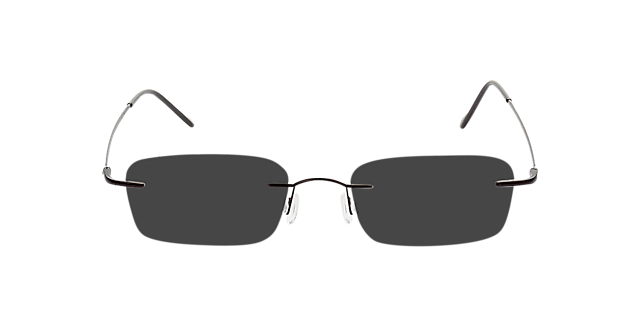 Bendigo Zwart MetaalEyeglass Frames van B24, met getinte lenzen