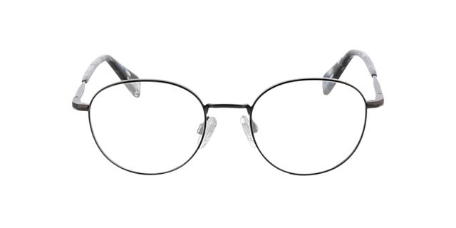 Princeton Matt Gun & Blue Pattern MetallEyeglass Frames von B24, Vorderansicht