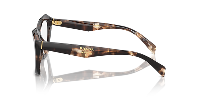 PR A20V Karamel Tortoise AcetaatEyeglass Frames van B24, Zijaanzicht