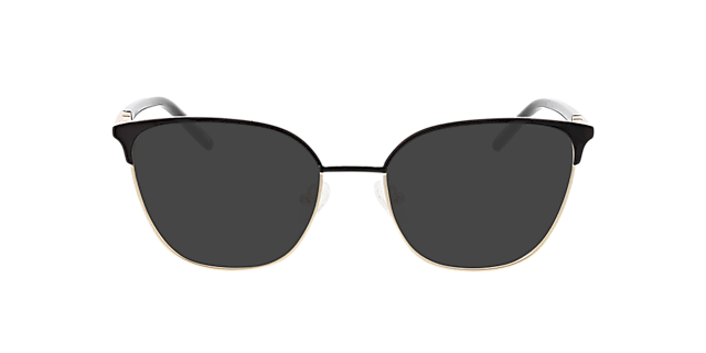 Emma Zwart & goud MetaalEyeglass Frames van B24, met getinte lenzen