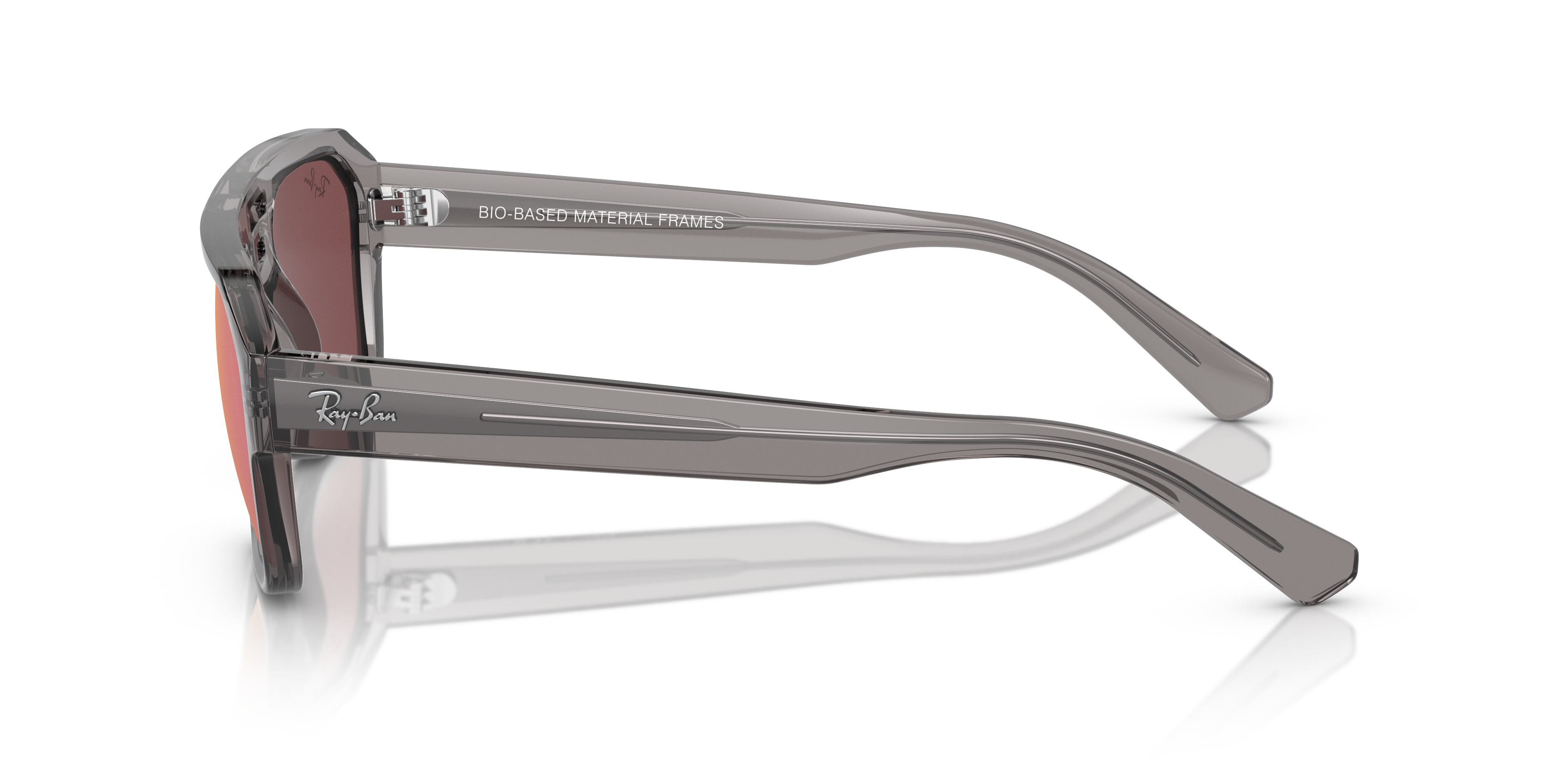 RB4397 Grau transparent KunststoffSunglass Frames von B24, Seitenansicht
