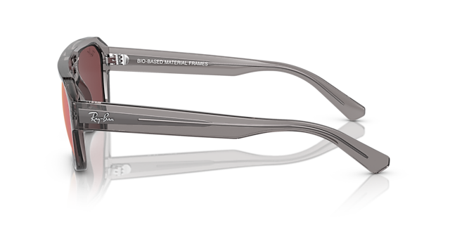 RB4397 Transparant grijs KunststofSunglass Frames van B24, Zijaanzicht