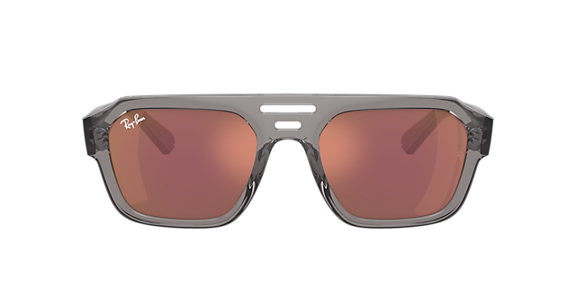 RB4397 Transparant grijs KunststofSunglass Frames van B24, met getinte lenzen