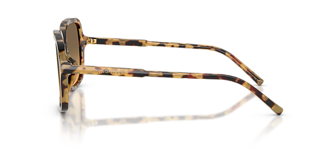 DG4539 Yellow Havana AcetaatSunglass Frames van B24, Zijaanzicht