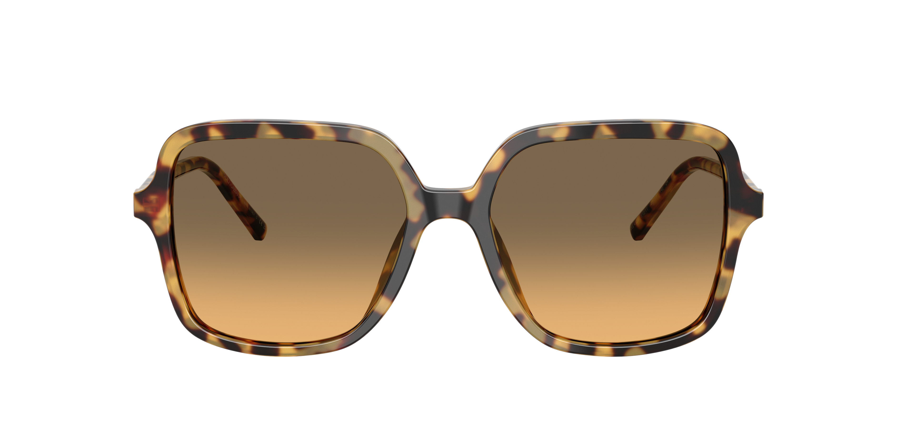 DG4539 Yellow Havana AcetaatSunglass Frames van B24, met getinte lenzen