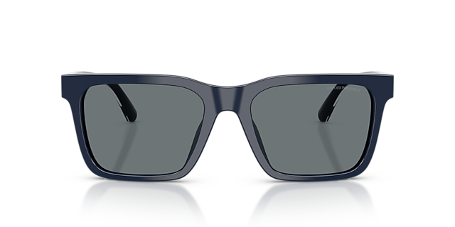 EA4262U Shiny Blue AcetatSunglass Frames von B24, Vorderansicht