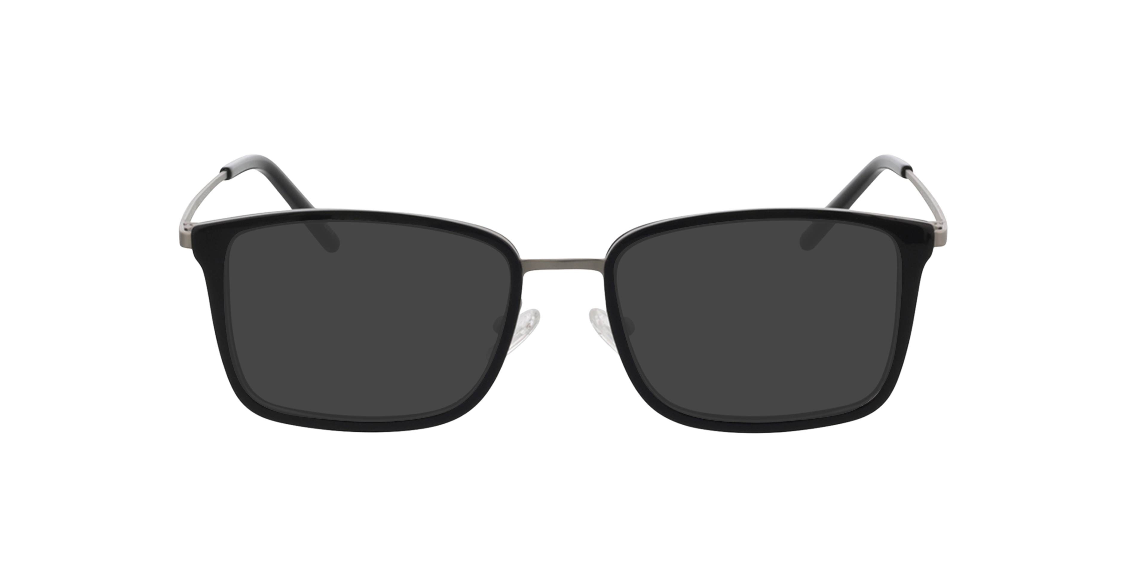 Panama Zwart  &  matzilver MetaalEyeglass Frames van B24, met getinte lenzen