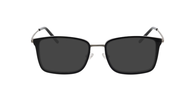 Panama Black & Matt Silver MetallEyeglass Frames von B24, mit getönten Gläsern