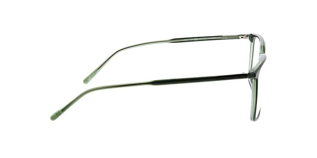 Oakland Bilayer Green & Crystal Green AcetatEyeglass Frames von B24, Seitenansicht