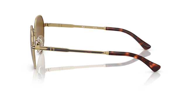 PO2486S Gold & Havana MetallSunglass Frames von B24, Seitenansicht