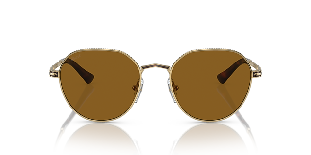 PO2486S Gold & Havana MetallSunglass Frames von B24, Vorderansicht