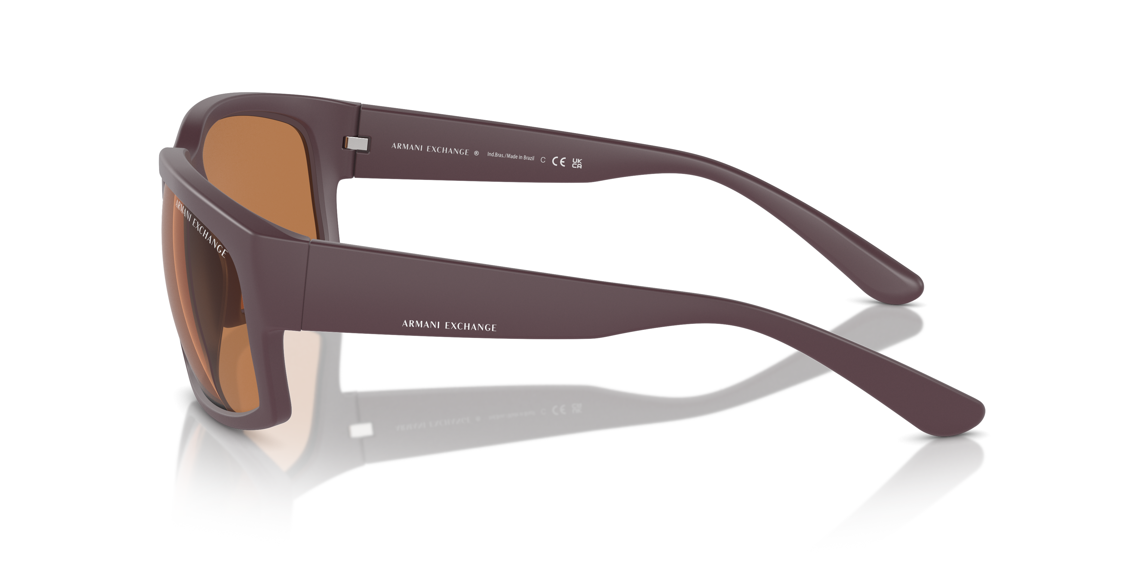 AX4142SU Matte Bordeaux KunststoffSunglass Frames von B24, Seitenansicht