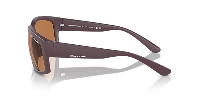 AX4142SU Matte Bordeaux KunststofSunglass Frames van B24, Zijaanzicht